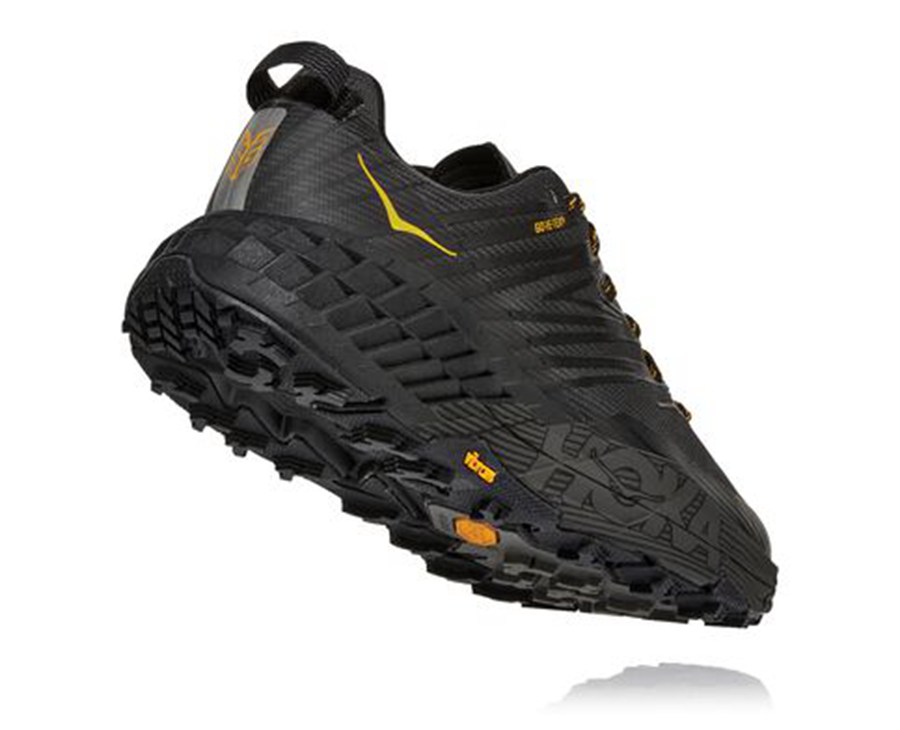 Hoka One One Mens Trail Shoes - Speedgoat 4 GORE-TEX - Black - QYIZ28310